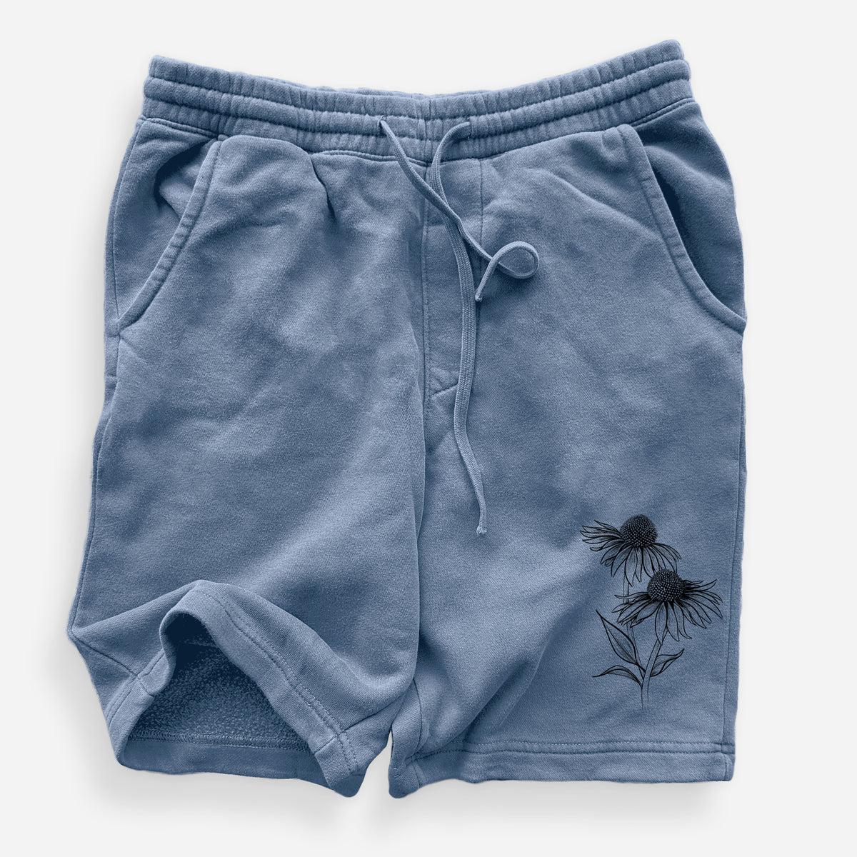 Coneflower - Echinacea purpurea - Unisex Pigment Dyed Shorts
