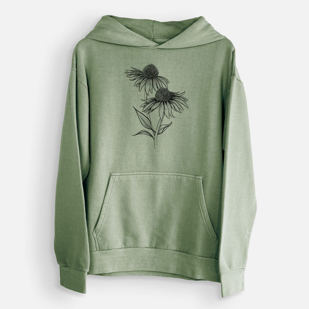 Coneflower - Echinacea purpurea  - Urban Heavyweight Hoodie