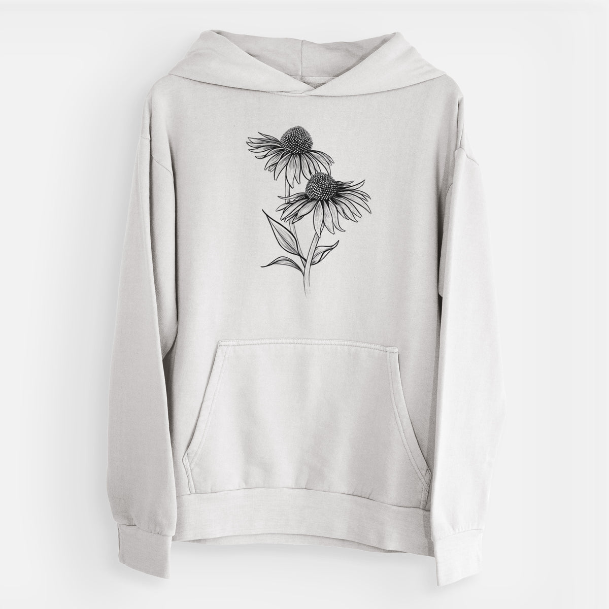 Coneflower - Echinacea purpurea  - Urban Heavyweight Hoodie