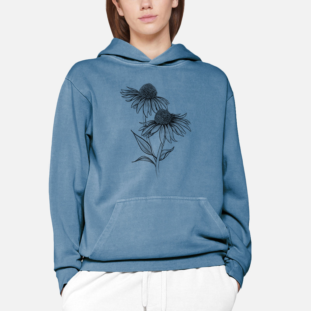 Coneflower - Echinacea purpurea  - Urban Heavyweight Hoodie