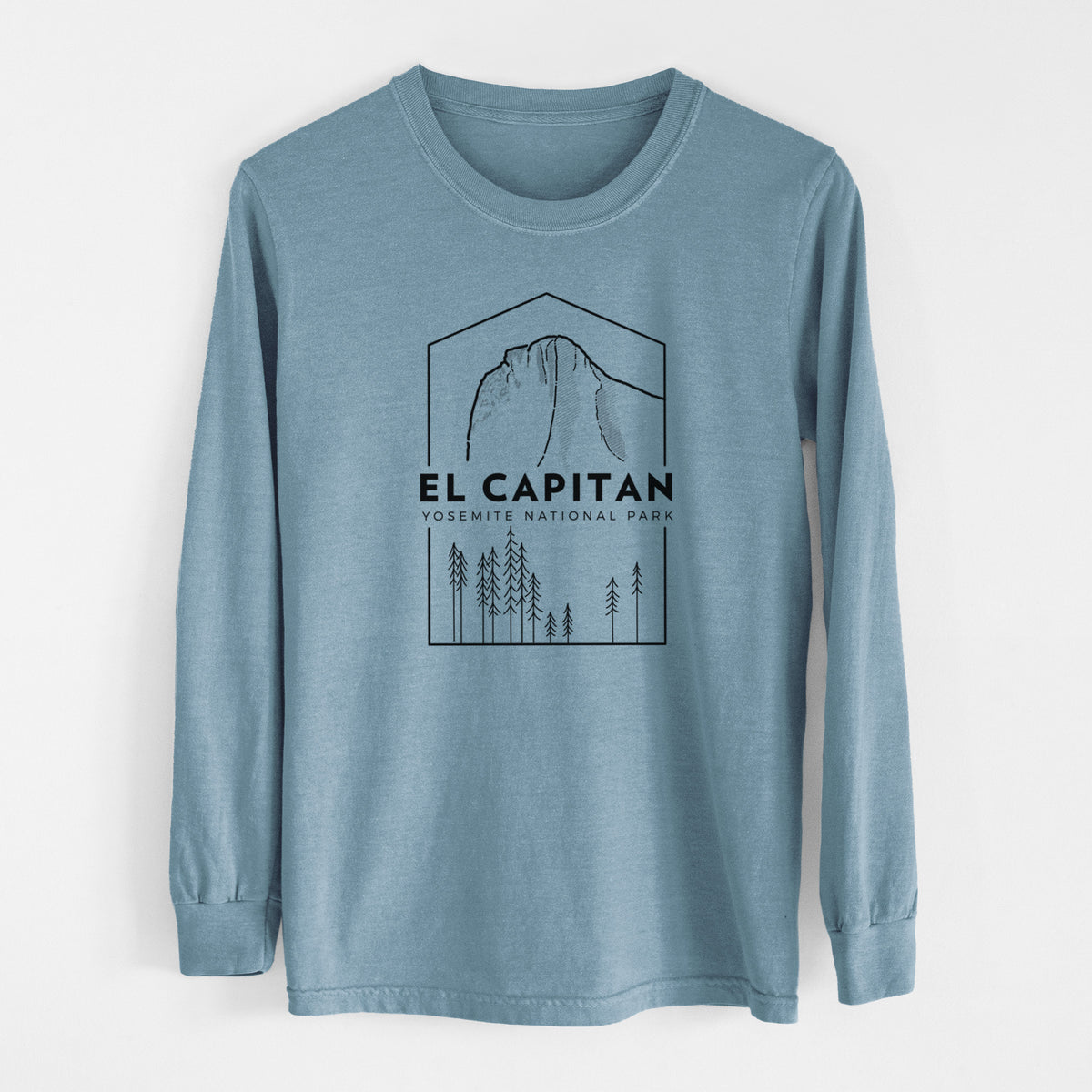 El Capitan - Yosemite National Park - Unisex Comfort Colors 100% Cotton Long Sleeve