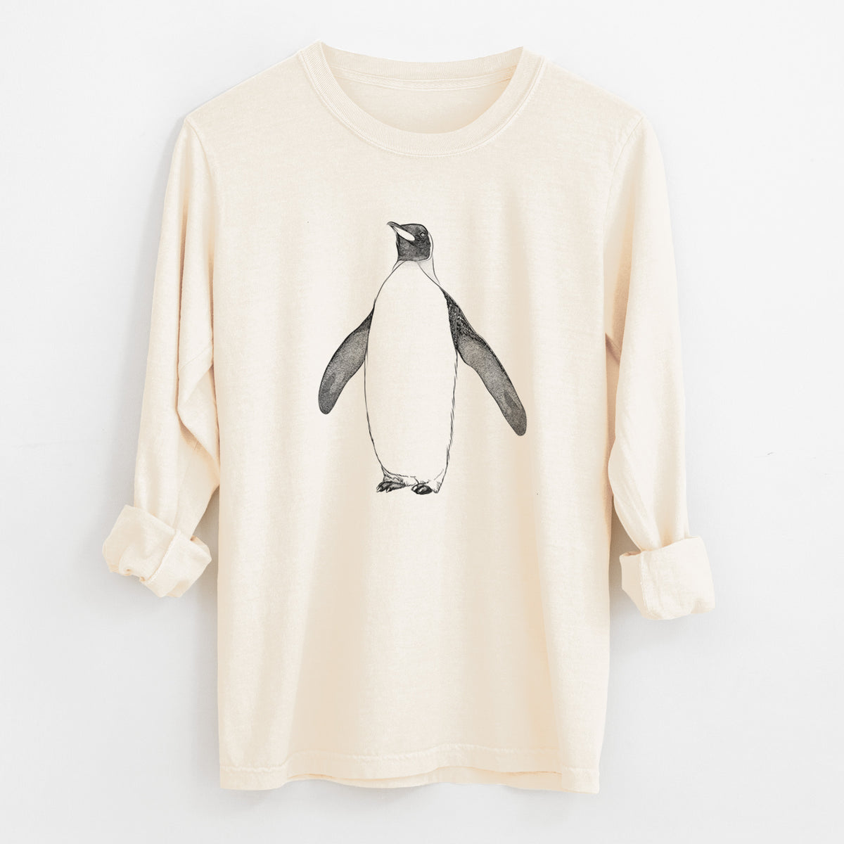 Emperor Penguin - Aptenodytes forsteri - Unisex Comfort Colors 100% Cotton Long Sleeve