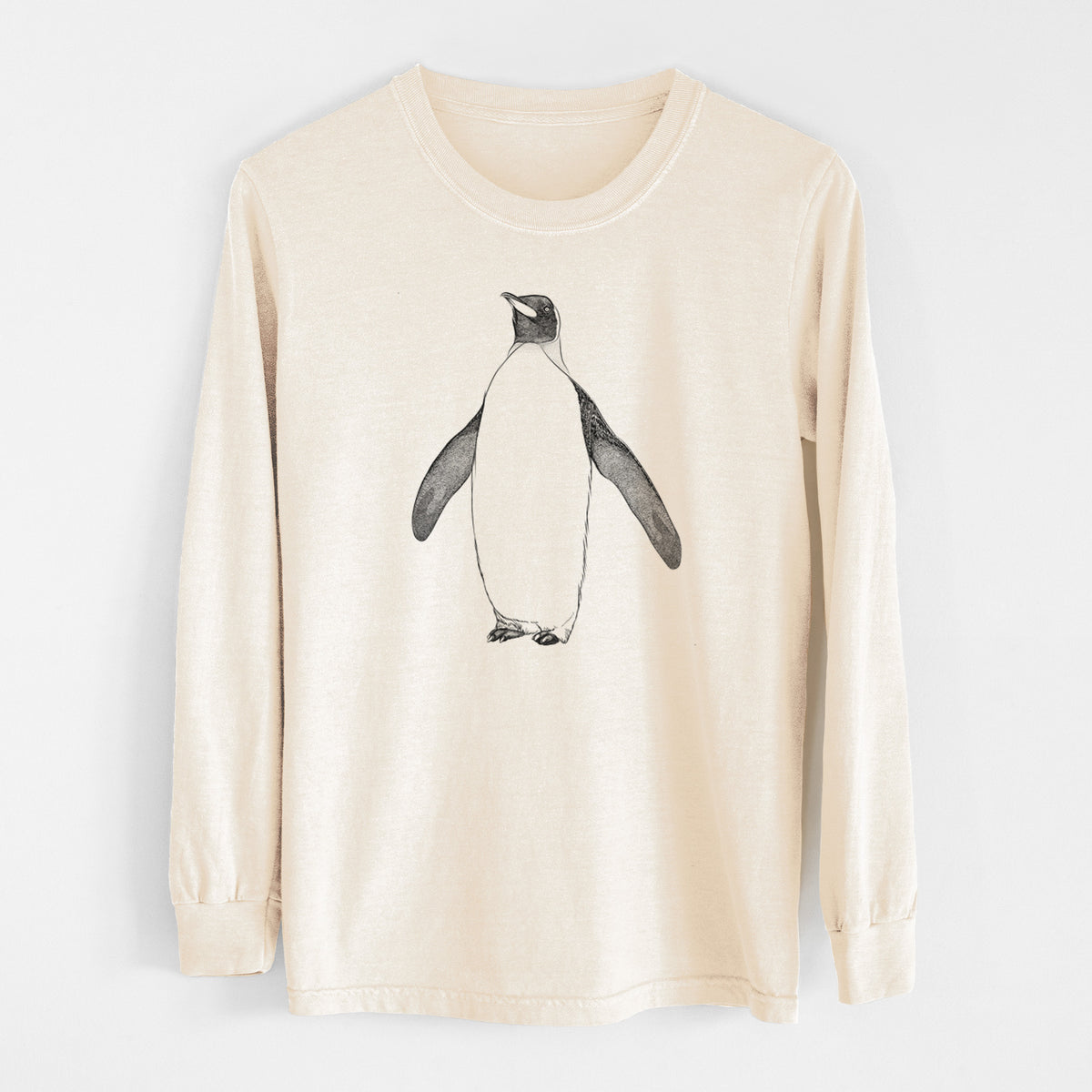 Emperor Penguin - Aptenodytes forsteri - Unisex Comfort Colors 100% Cotton Long Sleeve