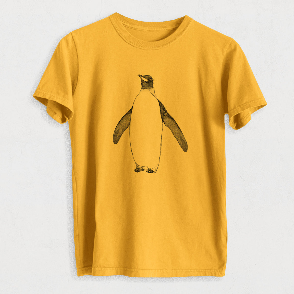 Emperor Penguin - Aptenodytes forsteri - Heavyweight Men&#39;s 100% Organic Cotton Tee