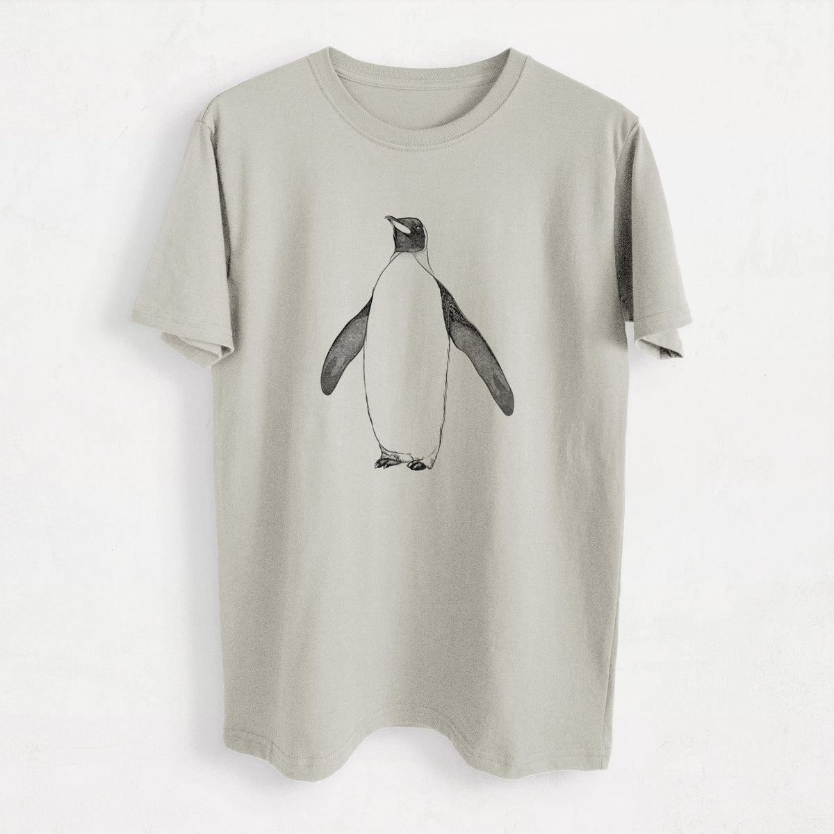 Emperor Penguin - Aptenodytes forsteri - Heavyweight Men&#39;s 100% Organic Cotton Tee