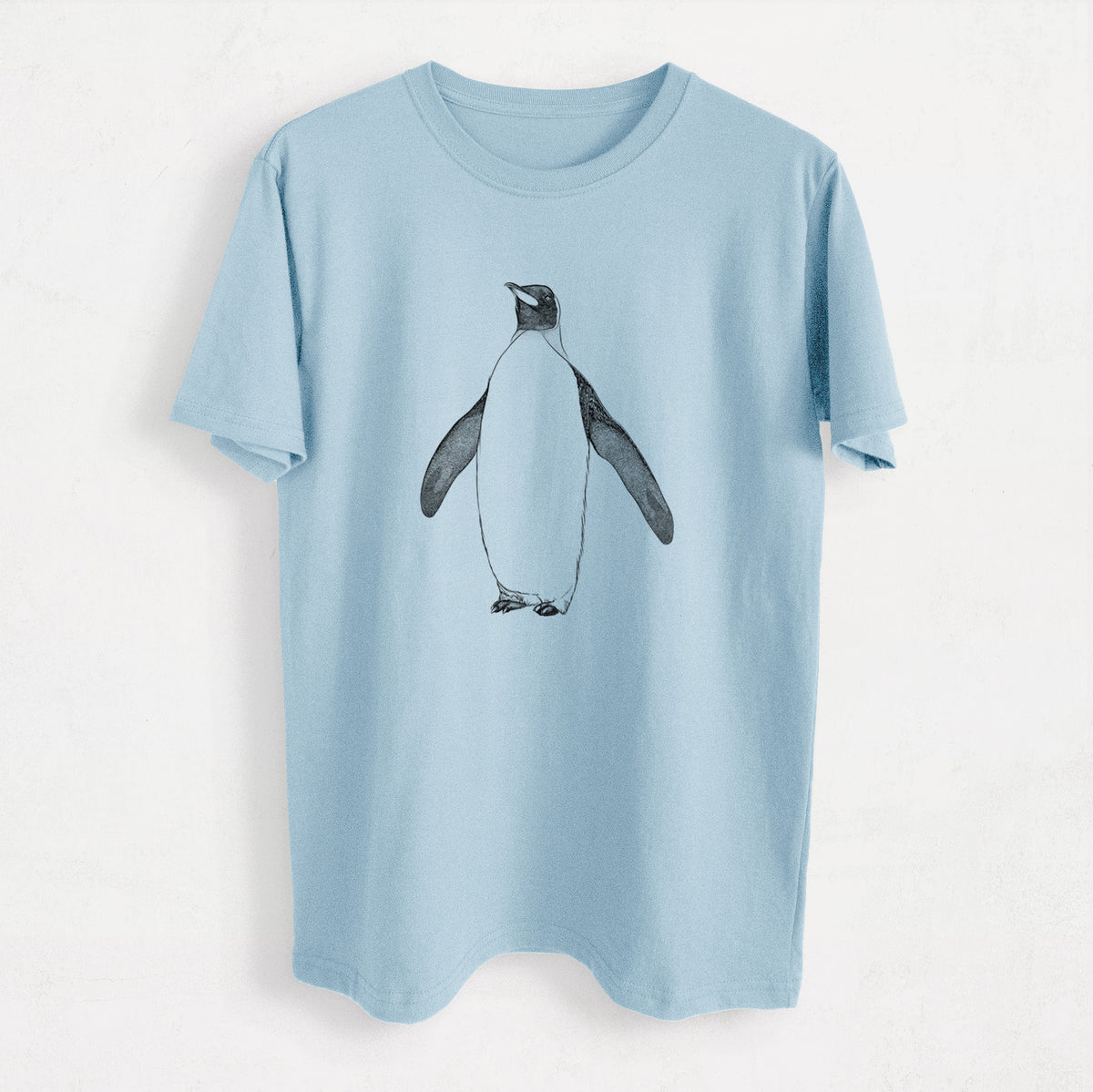 Emperor Penguin - Aptenodytes forsteri - Heavyweight Men&#39;s 100% Organic Cotton Tee