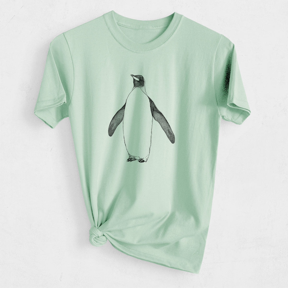 Emperor Penguin - Aptenodytes forsteri - Heavyweight Men&#39;s 100% Organic Cotton Tee