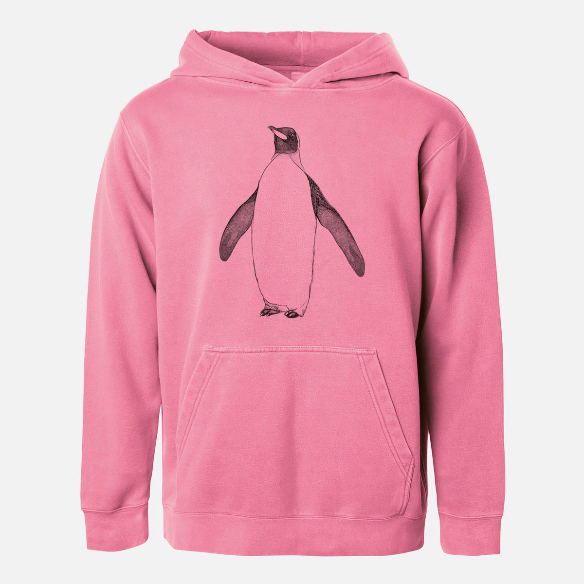 Emperor Penguin - Aptenodytes forsteri - Youth Pigment Dyed Hoodie