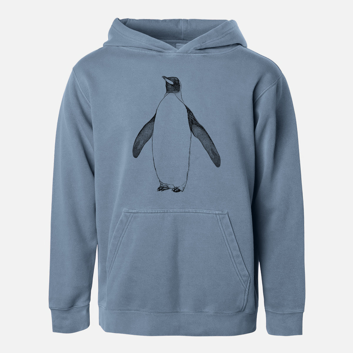 Emperor Penguin - Aptenodytes forsteri - Youth Pigment Dyed Hoodie