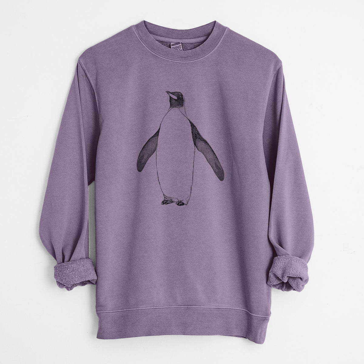 Emperor Penguin - Aptenodytes forsteri - Unisex Pigment Dyed Crew Sweatshirt