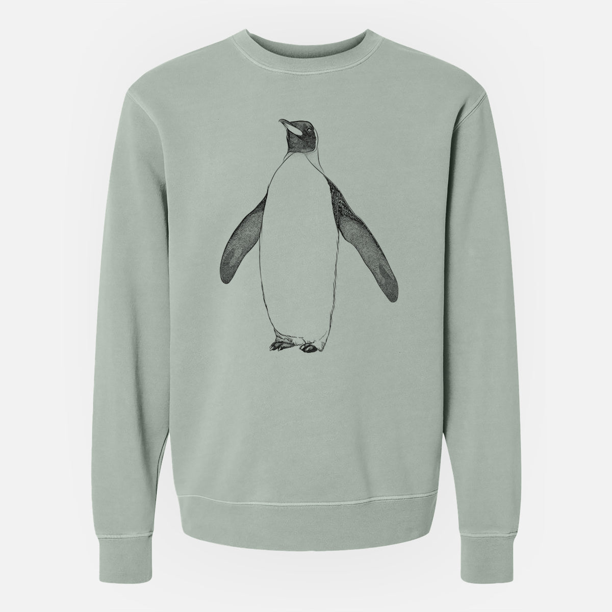 Emperor Penguin - Aptenodytes forsteri - Unisex Pigment Dyed Crew Sweatshirt