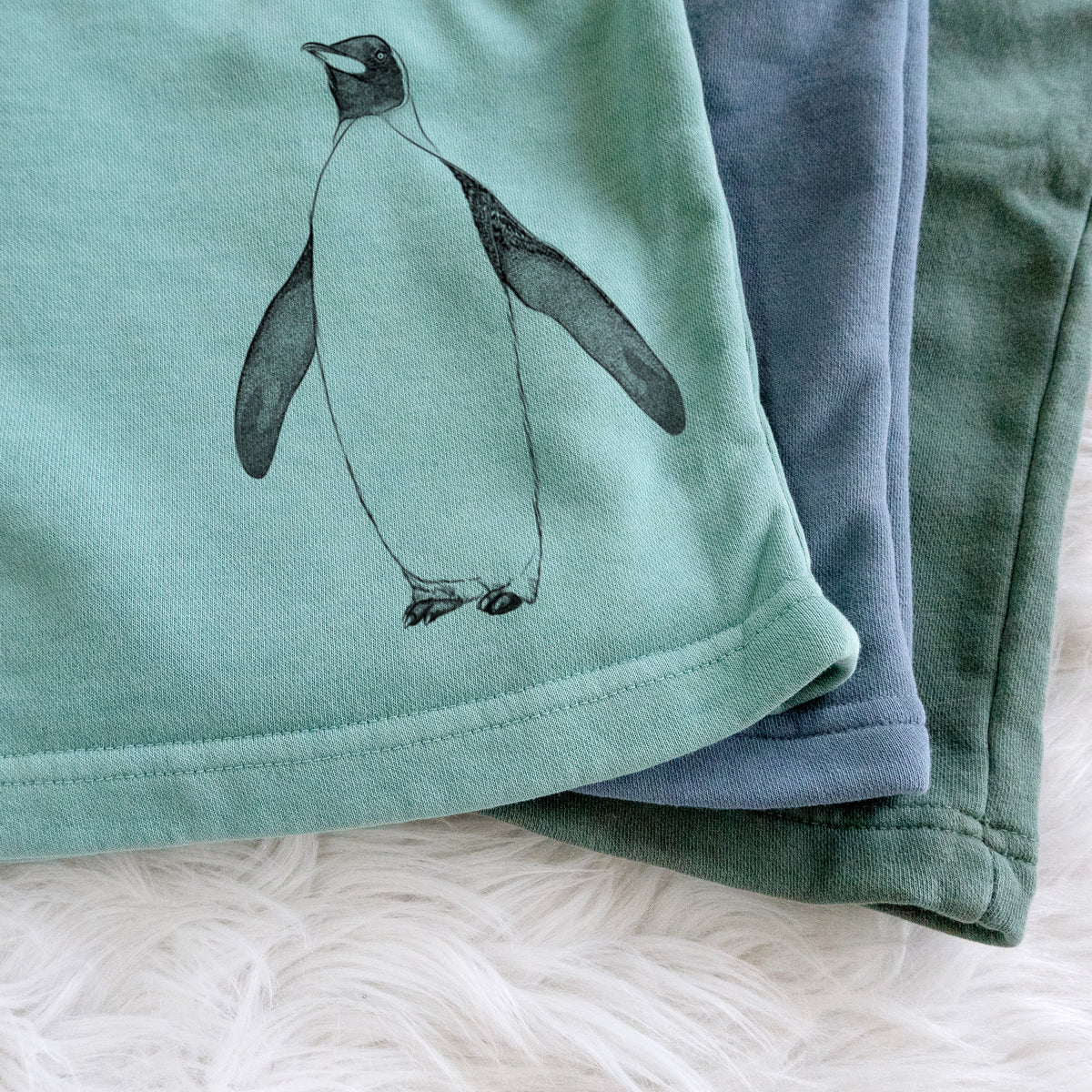 Emperor Penguin - Aptenodytes forsteri - Unisex Pigment Dyed Shorts