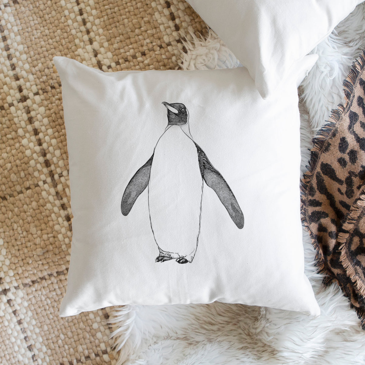 Emperor Penguin - Aptenodytes forsteri - Throw Pillow Cover