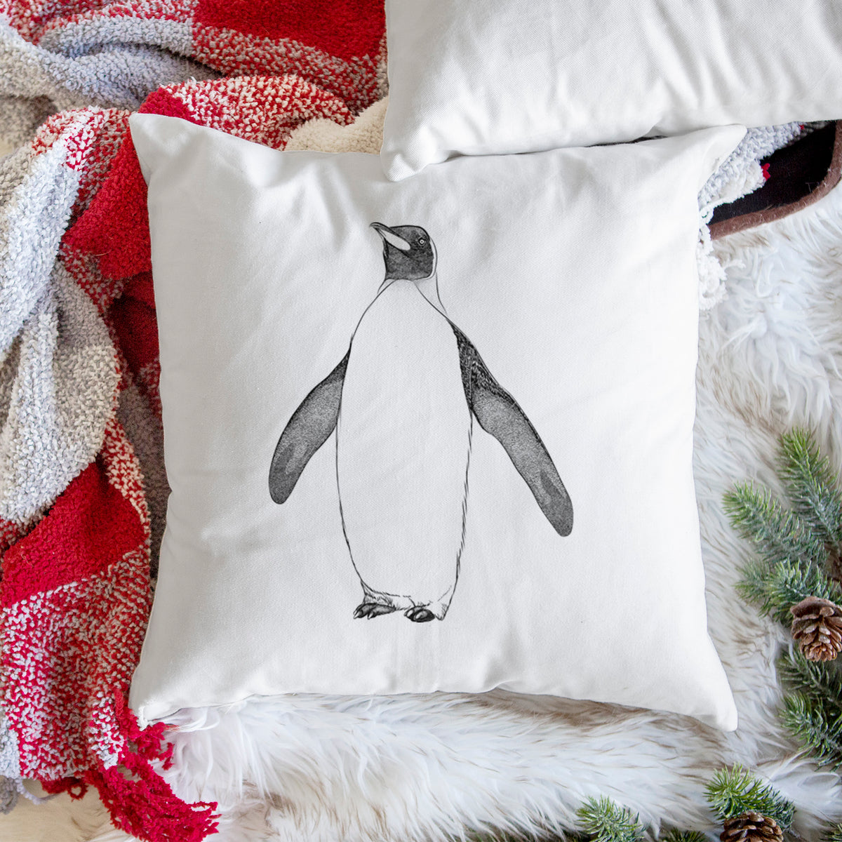 Emperor Penguin - Aptenodytes forsteri - Throw Pillow Cover