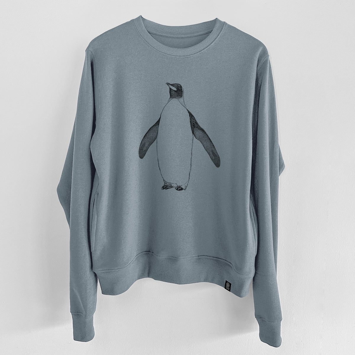 Emperor Penguin - Aptenodytes forsteri  - Unisex Reclaimed Crewneck Sweatshirt