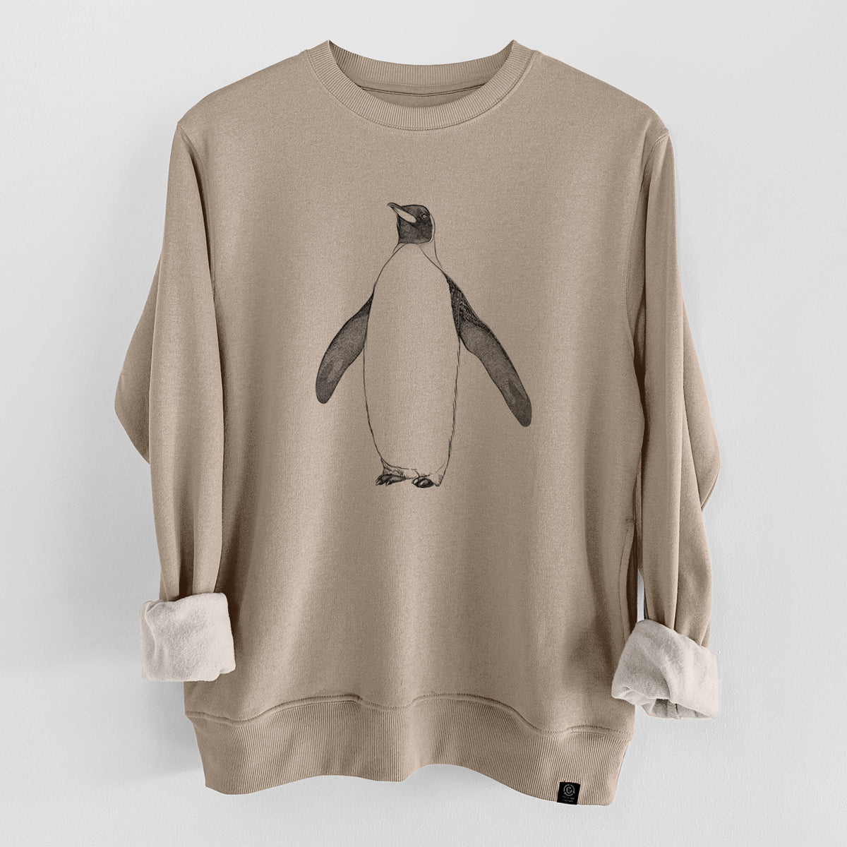 Emperor Penguin - Aptenodytes forsteri  - Unisex Reclaimed Crewneck Sweatshirt