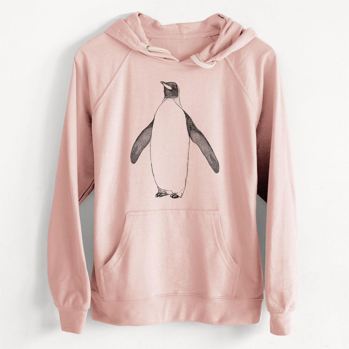 CLEARANCE - Emperor Penguin - Aptenodytes forsteri  - Unisex Slim Fit Loopback Terry Hoodie