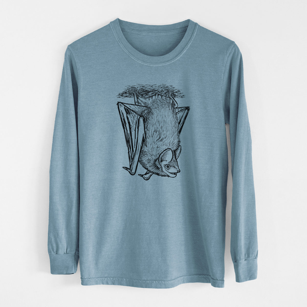Eptesicus fuscus - Big Brown Bat - Unisex Comfort Colors 100% Cotton Long Sleeve