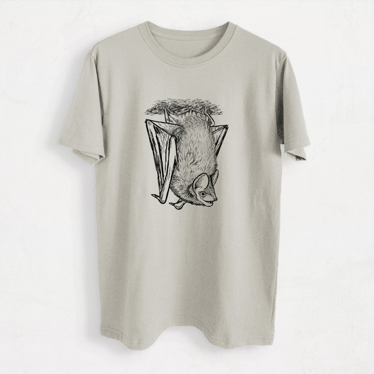 Eptesicus fuscus - Big Brown Bat - Heavyweight Men&#39;s 100% Organic Cotton Tee