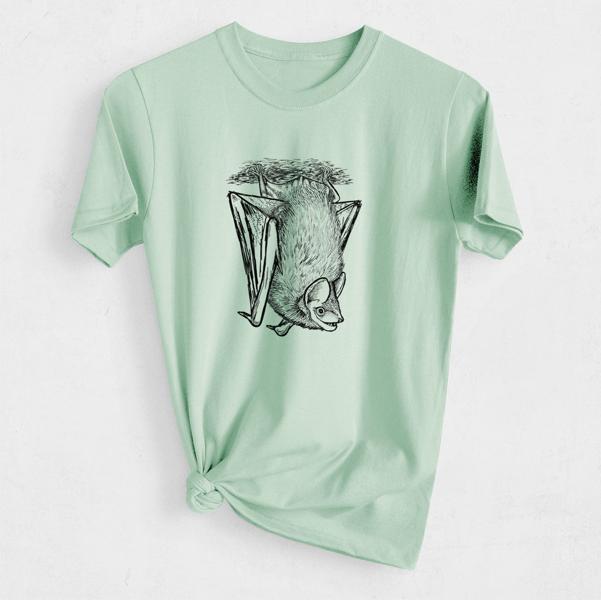 Eptesicus fuscus - Big Brown Bat - Heavyweight Men&#39;s 100% Organic Cotton Tee