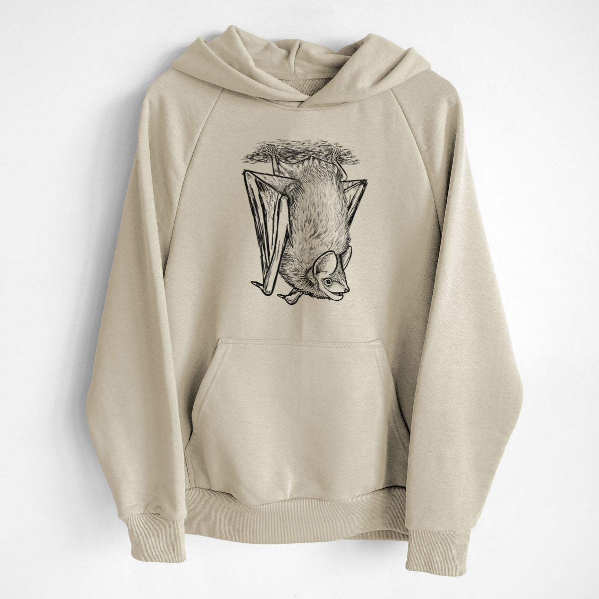 Eptesicus fuscus - Big Brown Bat - UltraLuxe Heavyweight French Terry Hoodie