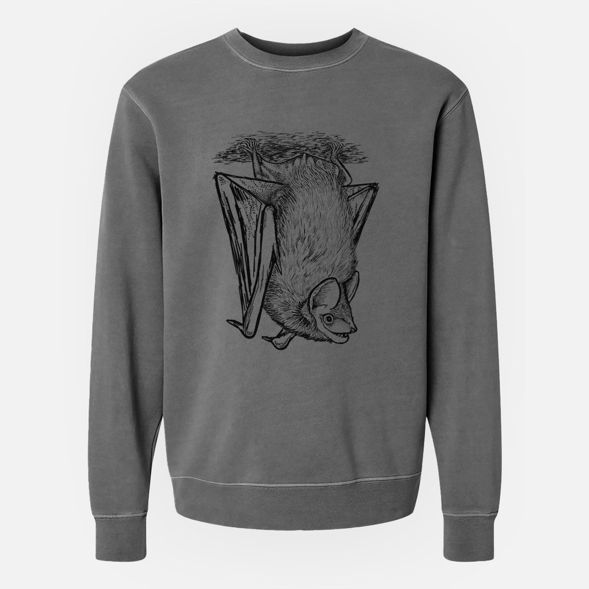 Eptesicus fuscus - Big Brown Bat - Unisex Pigment Dyed Crew Sweatshirt