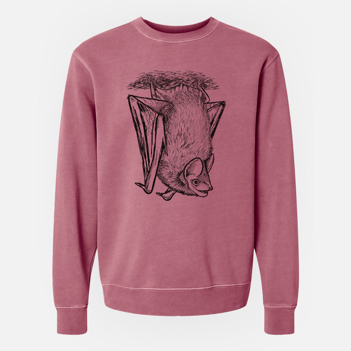 Eptesicus fuscus - Big Brown Bat - Unisex Pigment Dyed Crew Sweatshirt