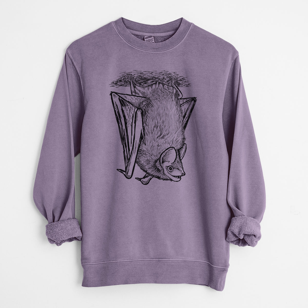 Eptesicus fuscus - Big Brown Bat - Unisex Pigment Dyed Crew Sweatshirt