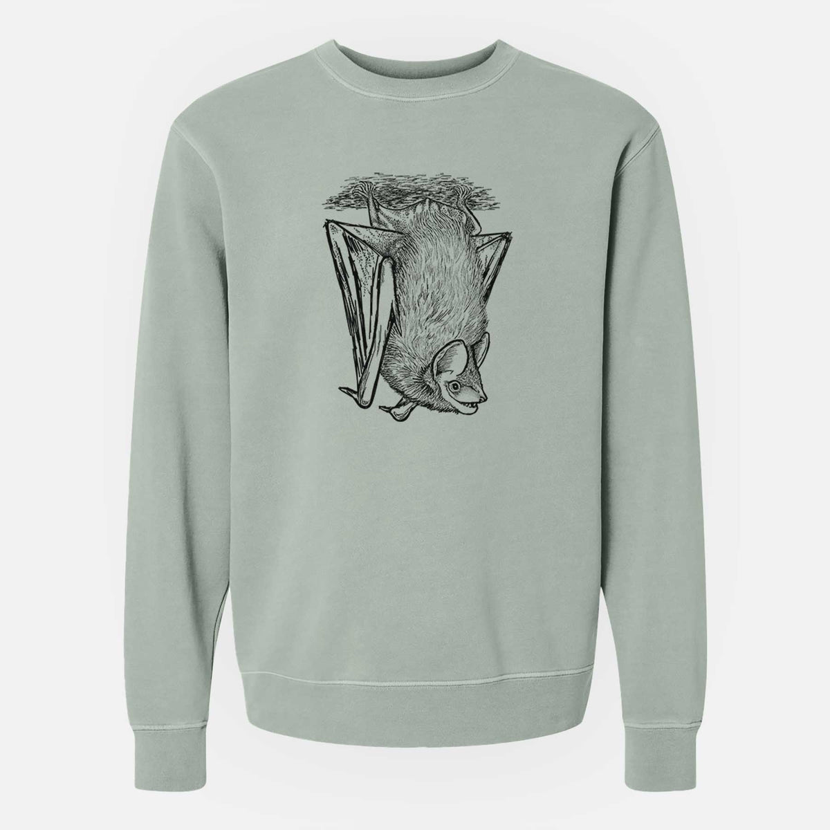 Eptesicus fuscus - Big Brown Bat - Unisex Pigment Dyed Crew Sweatshirt