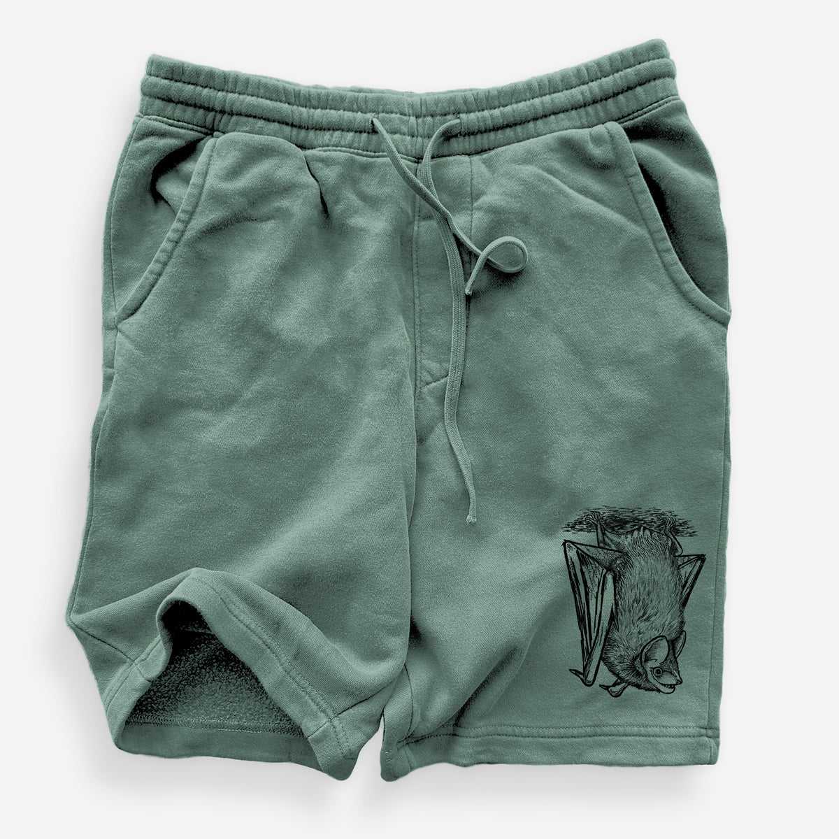 Eptesicus fuscus - Big Brown Bat - Unisex Pigment Dyed Shorts
