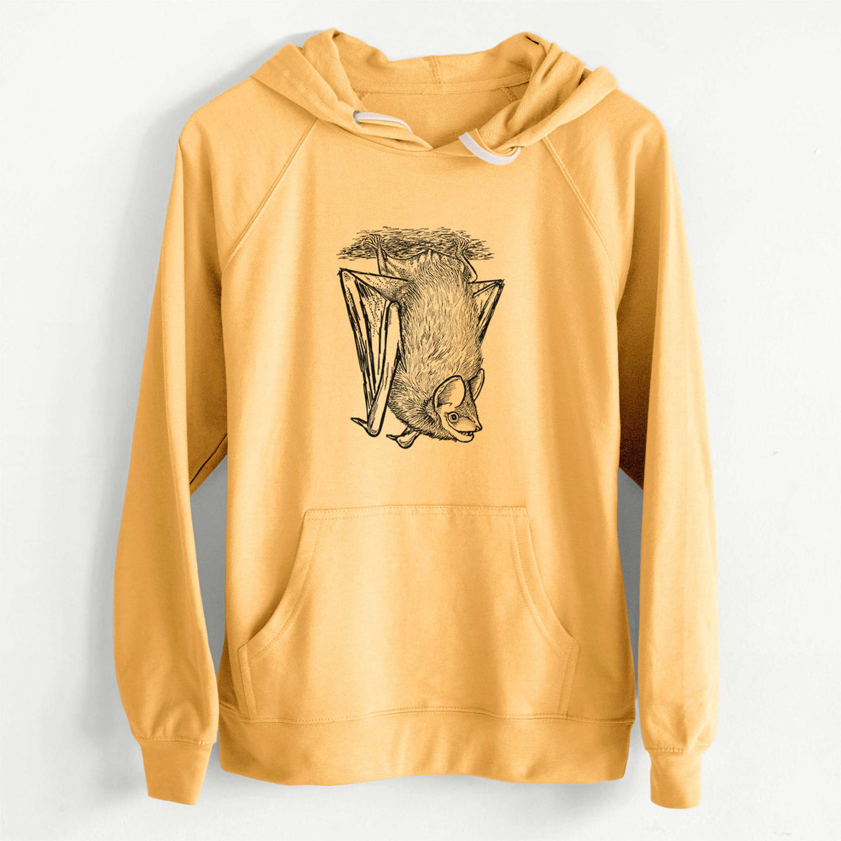 CLEARANCE - Eptesicus fuscus - Big Brown Bat  - Unisex Slim Fit Loopback Terry Hoodie