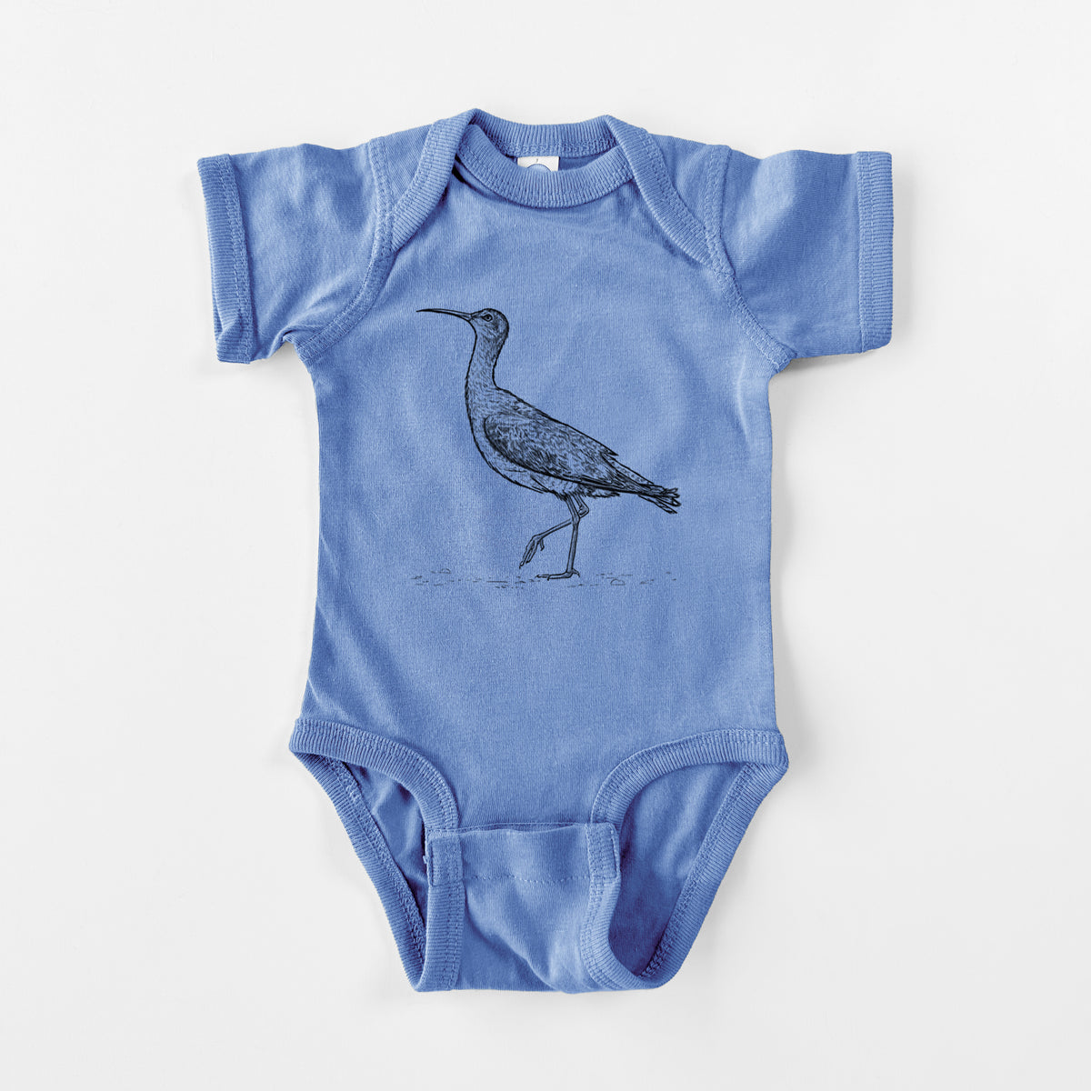 Eskimo Curlew - Numenius borealis - Baby Fine Jersey Bodysuit