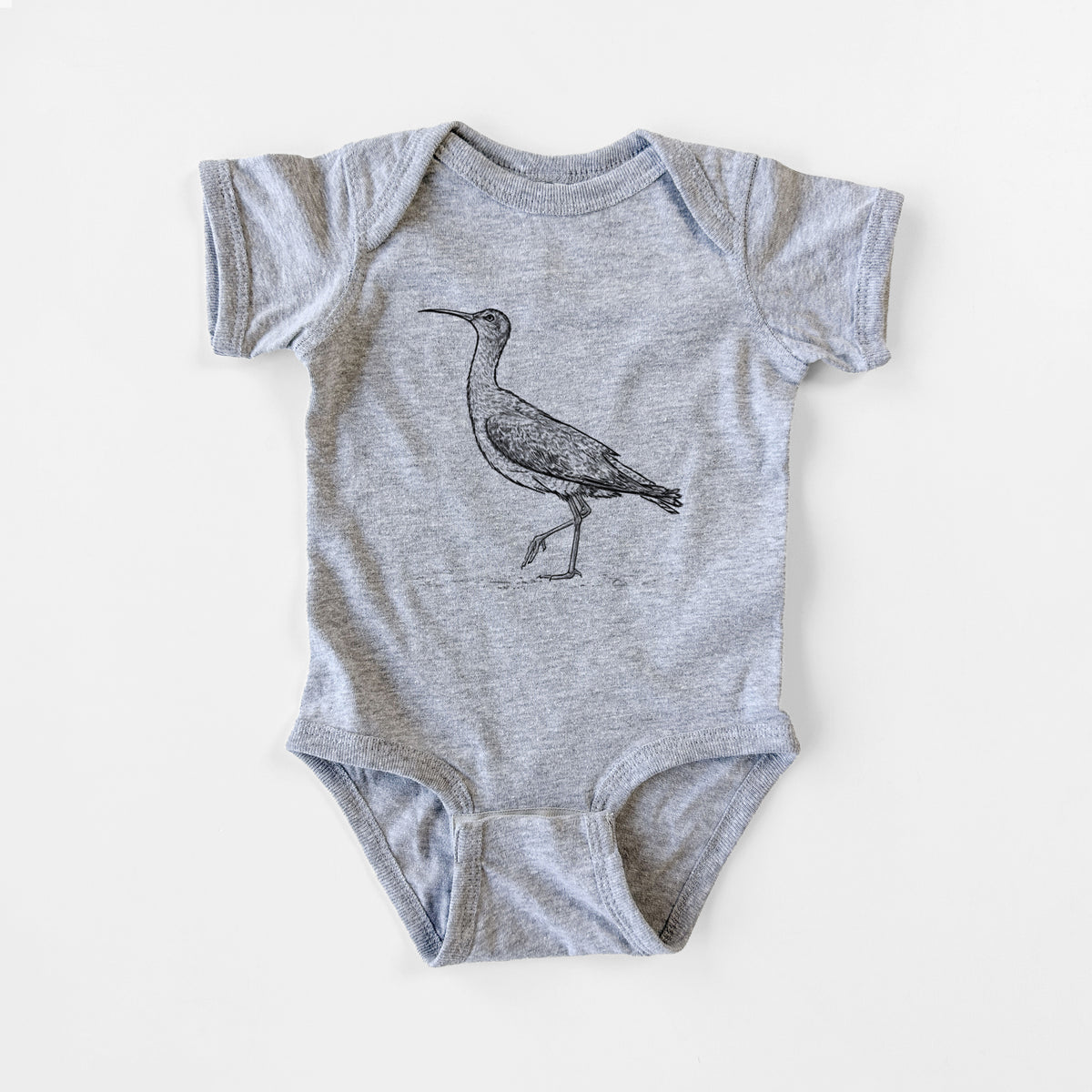 Eskimo Curlew - Numenius borealis - Baby Fine Jersey Bodysuit