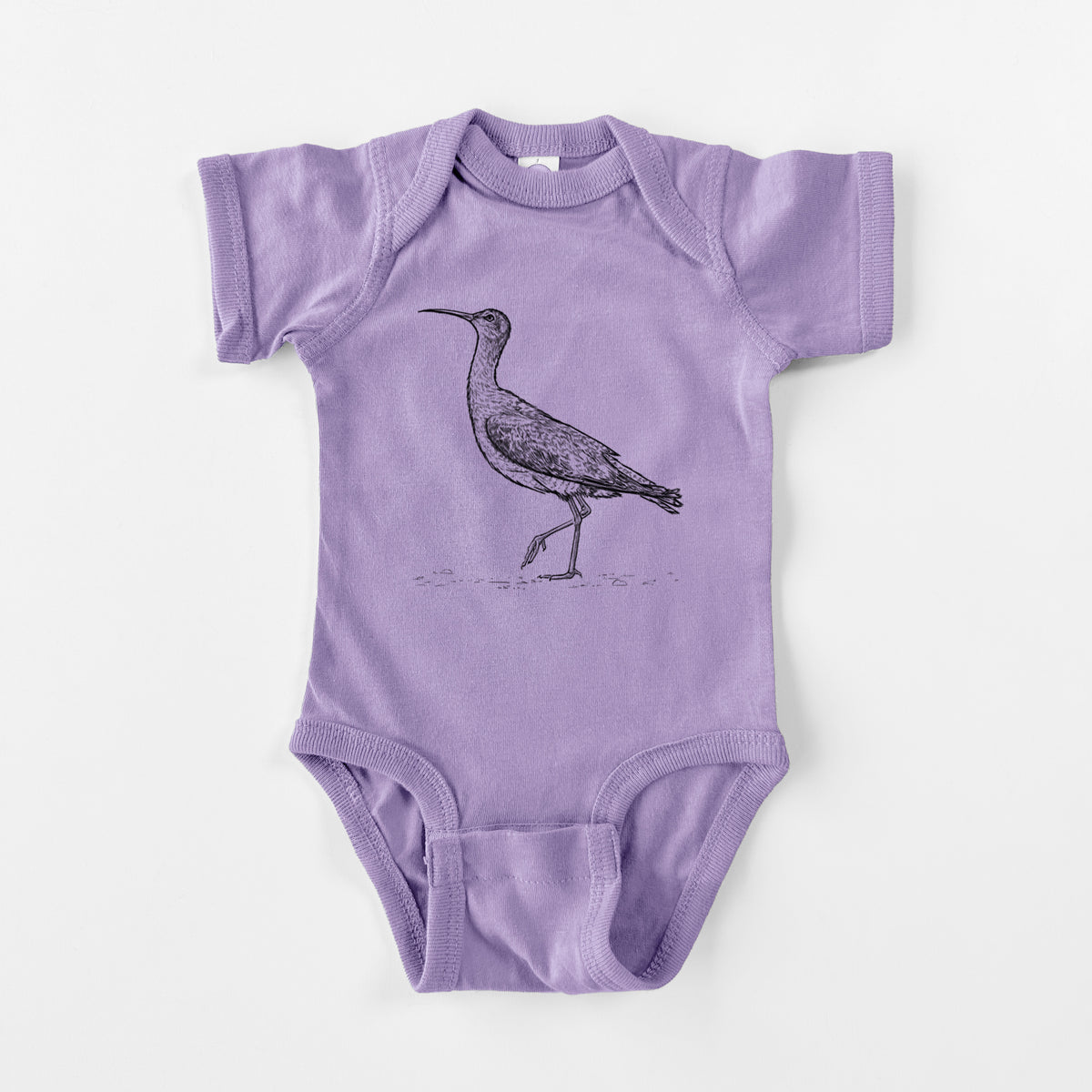 Eskimo Curlew - Numenius borealis - Baby Fine Jersey Bodysuit
