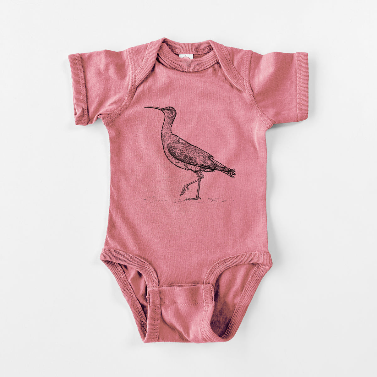 Eskimo Curlew - Numenius borealis - Baby Fine Jersey Bodysuit