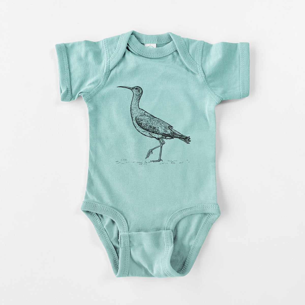 Eskimo Curlew - Numenius borealis - Baby Fine Jersey Bodysuit