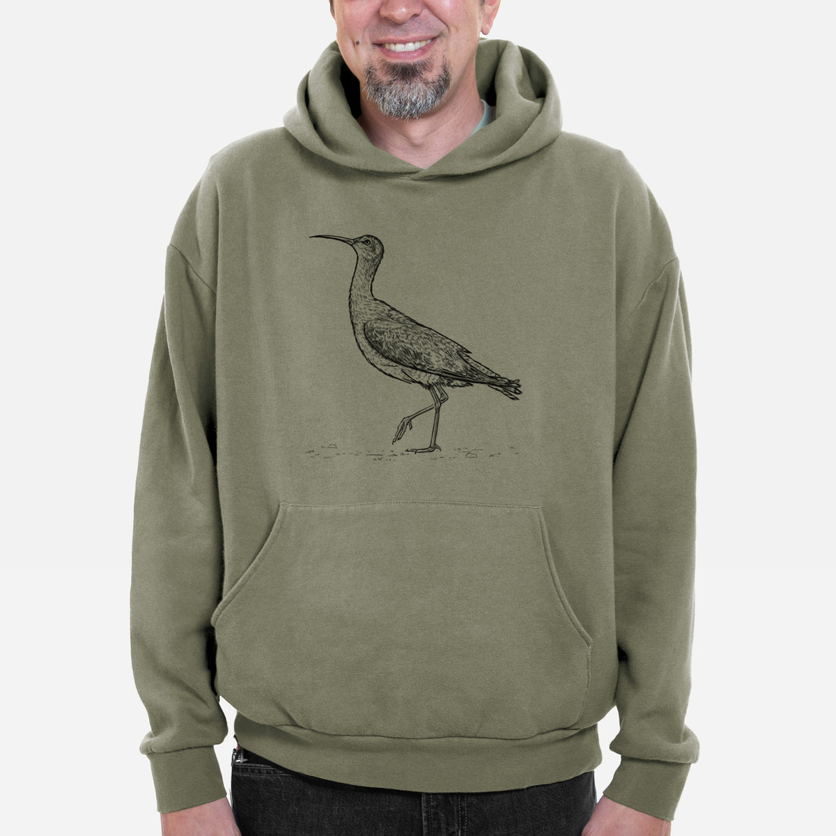 Eskimo Curlew - Numenius borealis  - Bodega Midweight Hoodie