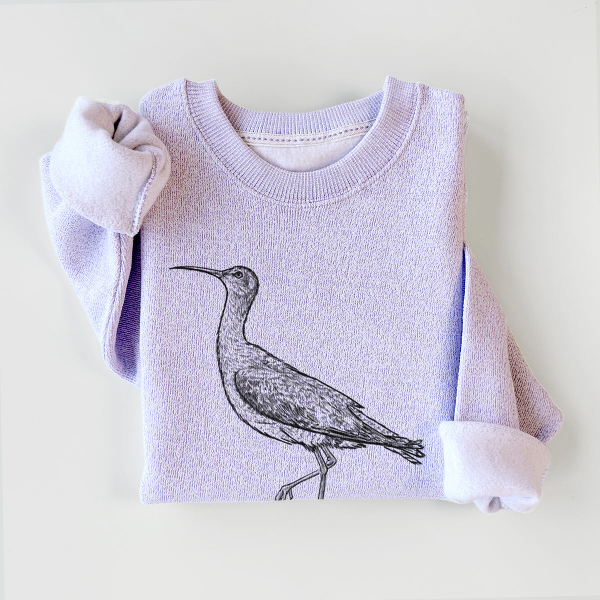 Eskimo Curlew - Numenius borealis - Knit Sweatshirt