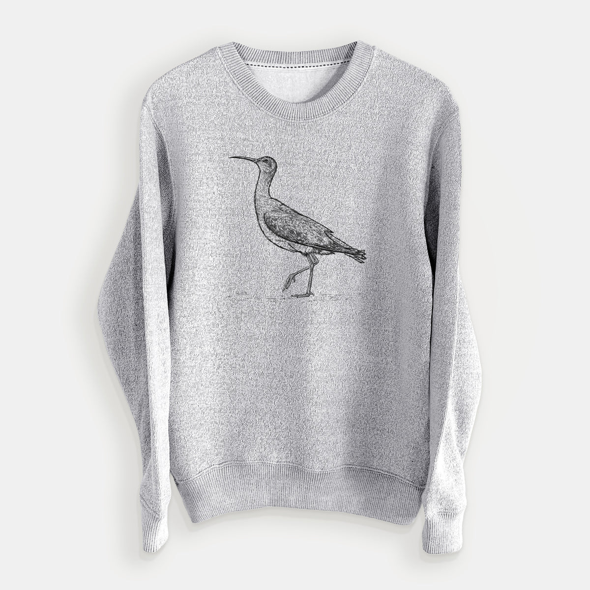 Eskimo Curlew - Numenius borealis - Knit Sweatshirt