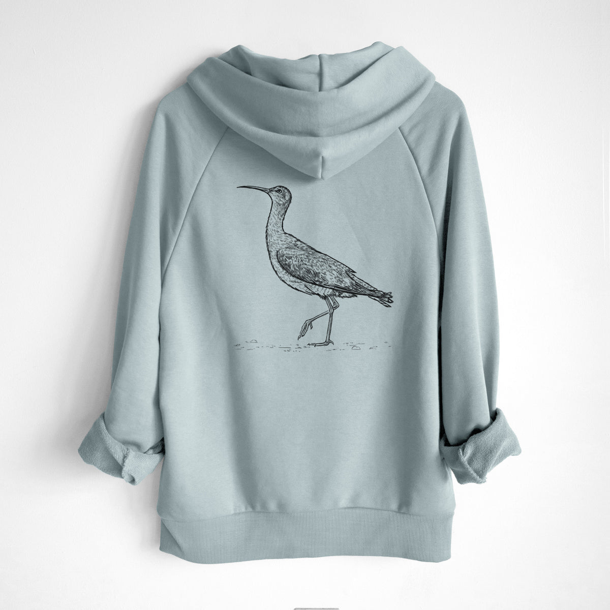 Eskimo Curlew - Numenius borealis - UltraLuxe Heavyweight French Terry Hoodie