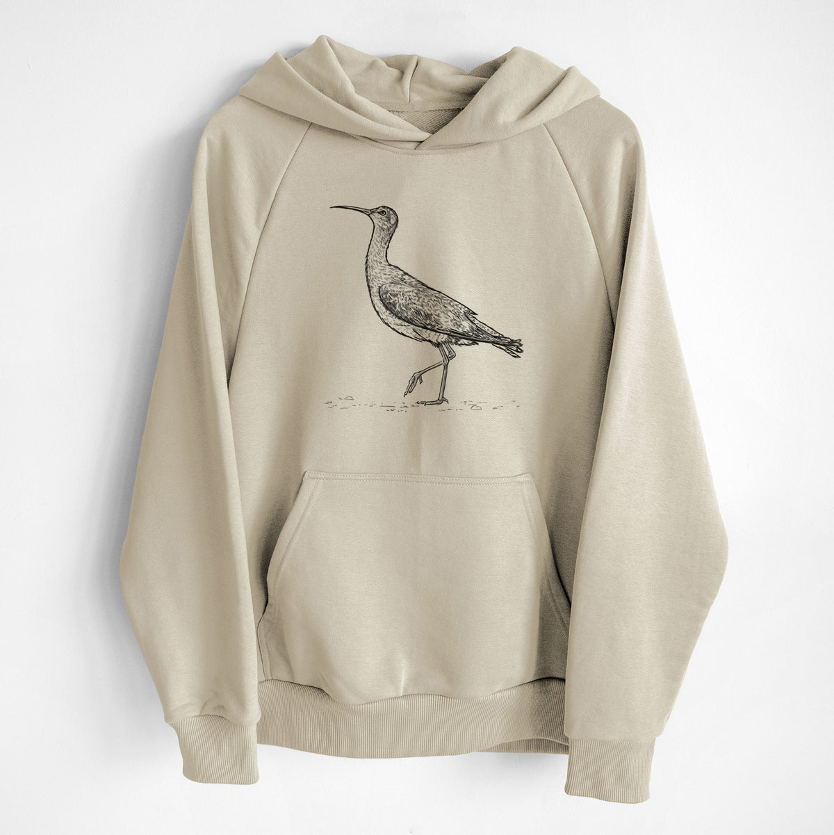 Eskimo Curlew - Numenius borealis - UltraLuxe Heavyweight French Terry Hoodie