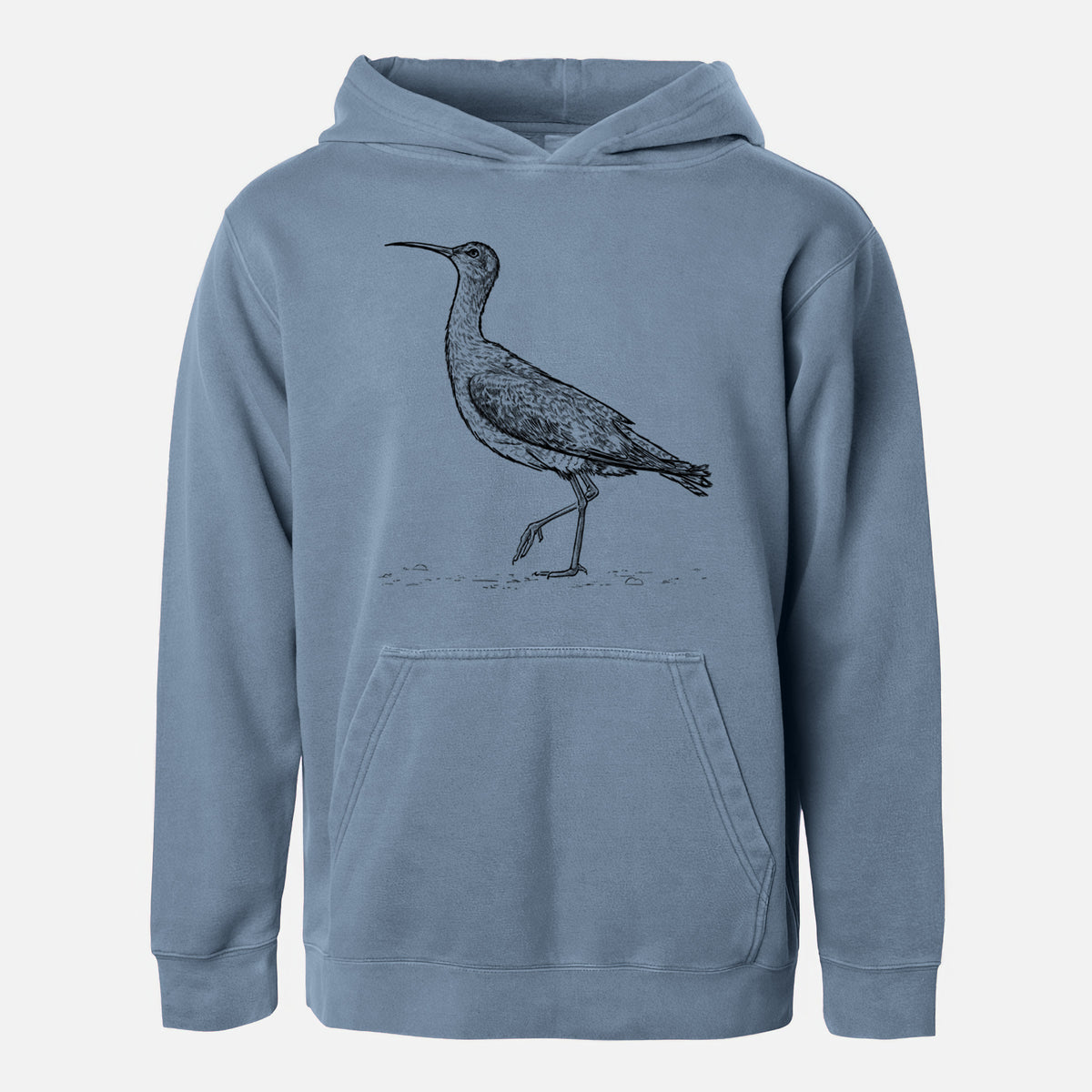 Eskimo Curlew - Numenius borealis - Youth Pigment Dyed Hoodie