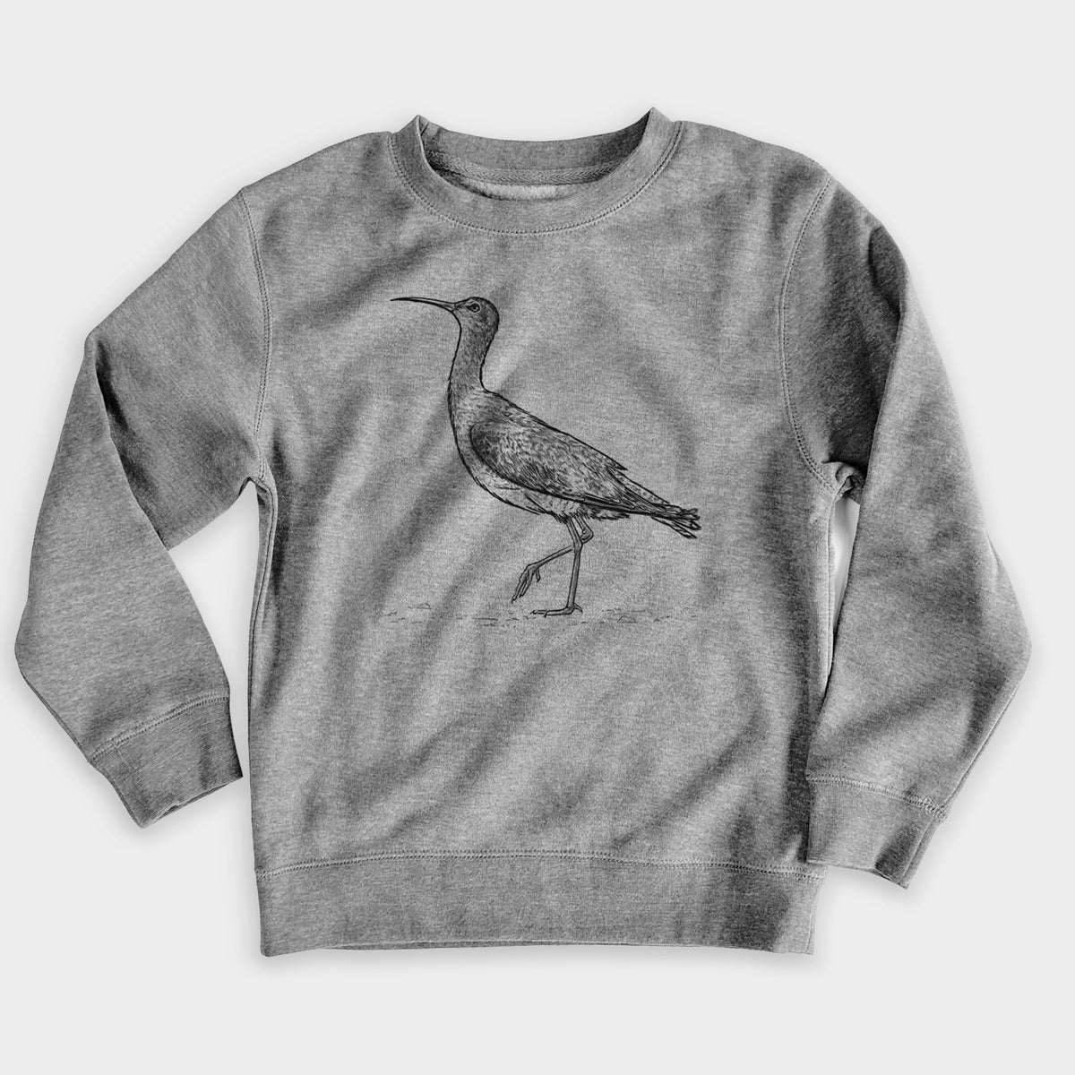 Eskimo Curlew - Numenius borealis - Youth Lightweight Crewneck Sweatshirt