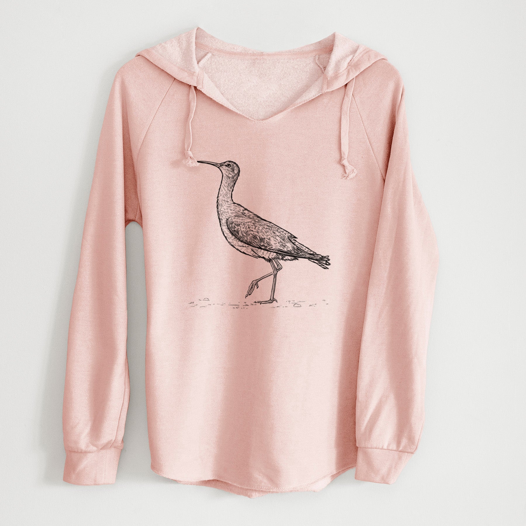 Eskimo Curlew - Numenius borealis - Cali Wave Hooded Sweatshirt