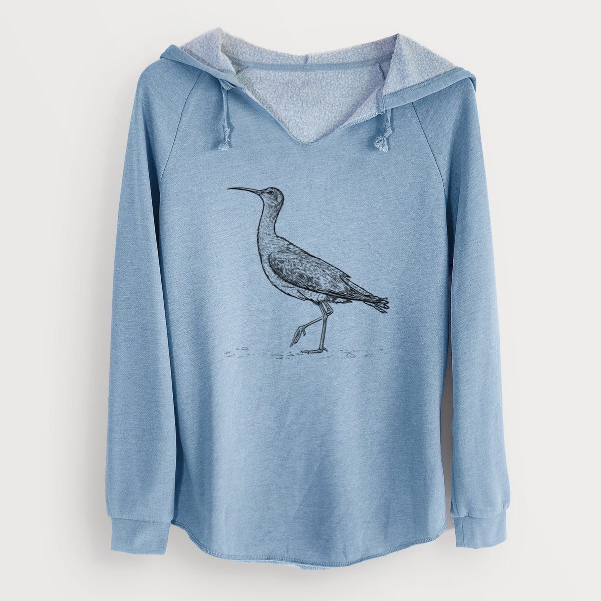 Eskimo Curlew - Numenius borealis - Cali Wave Hooded Sweatshirt