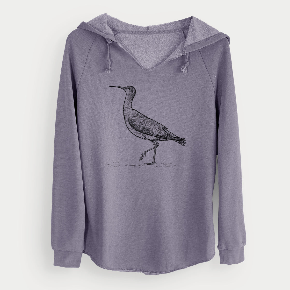 Eskimo Curlew - Numenius borealis - Cali Wave Hooded Sweatshirt
