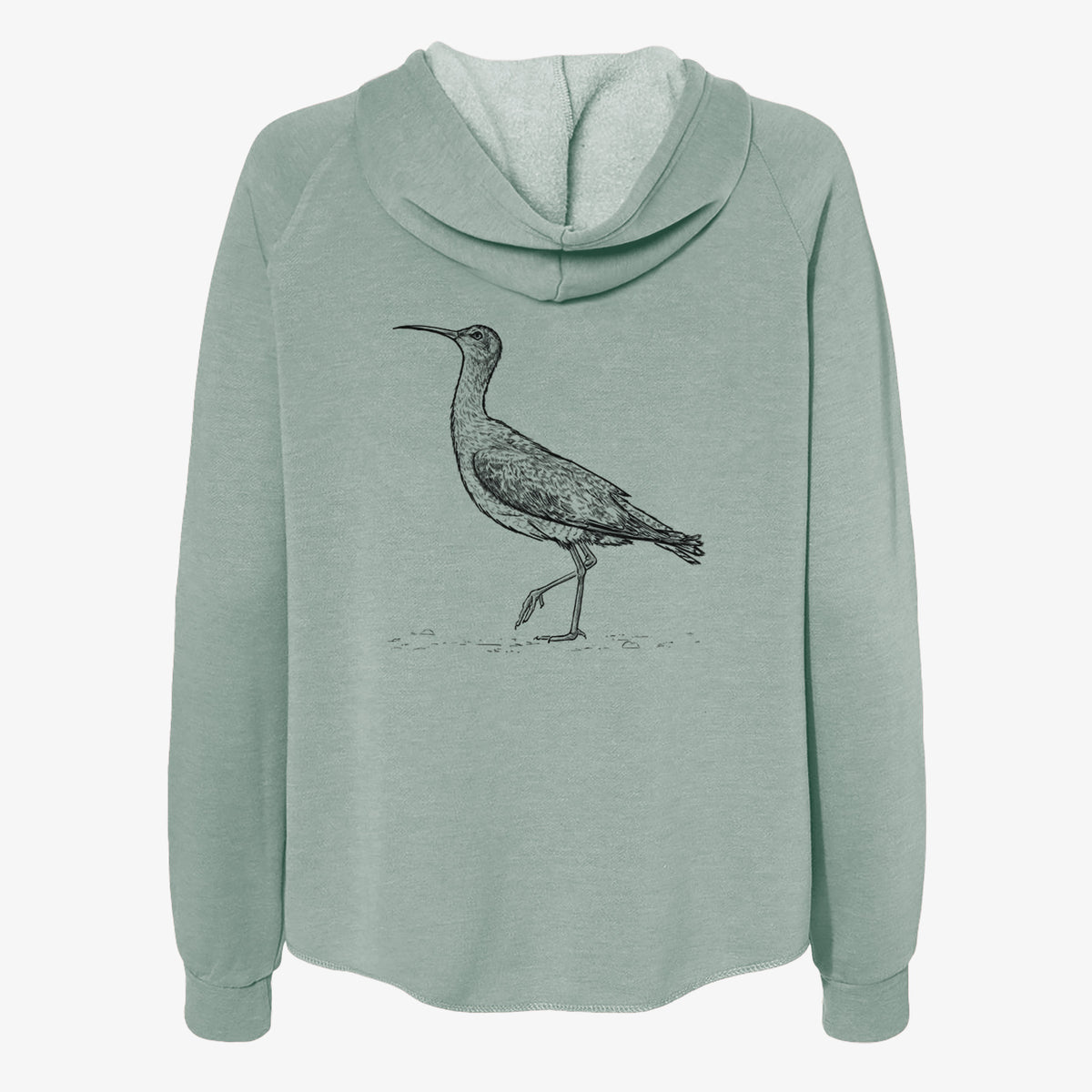 Eskimo Curlew - Numenius borealis - Women's Cali Wave Zip-Up Sweatshirt