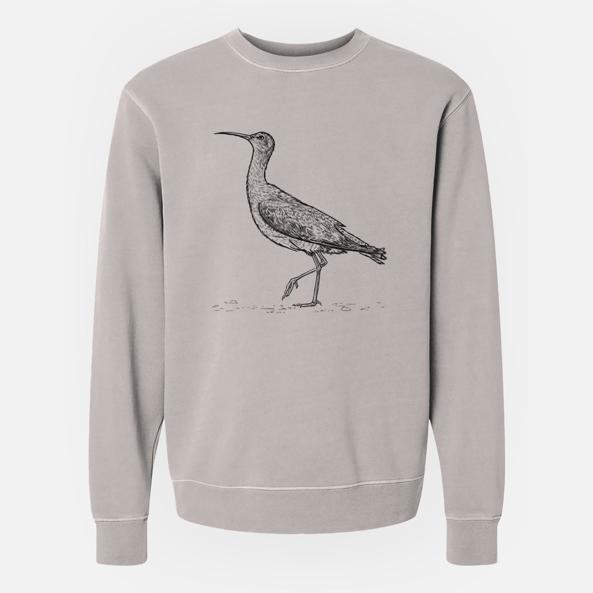 Eskimo Curlew - Numenius borealis - Unisex Pigment Dyed Crew Sweatshirt