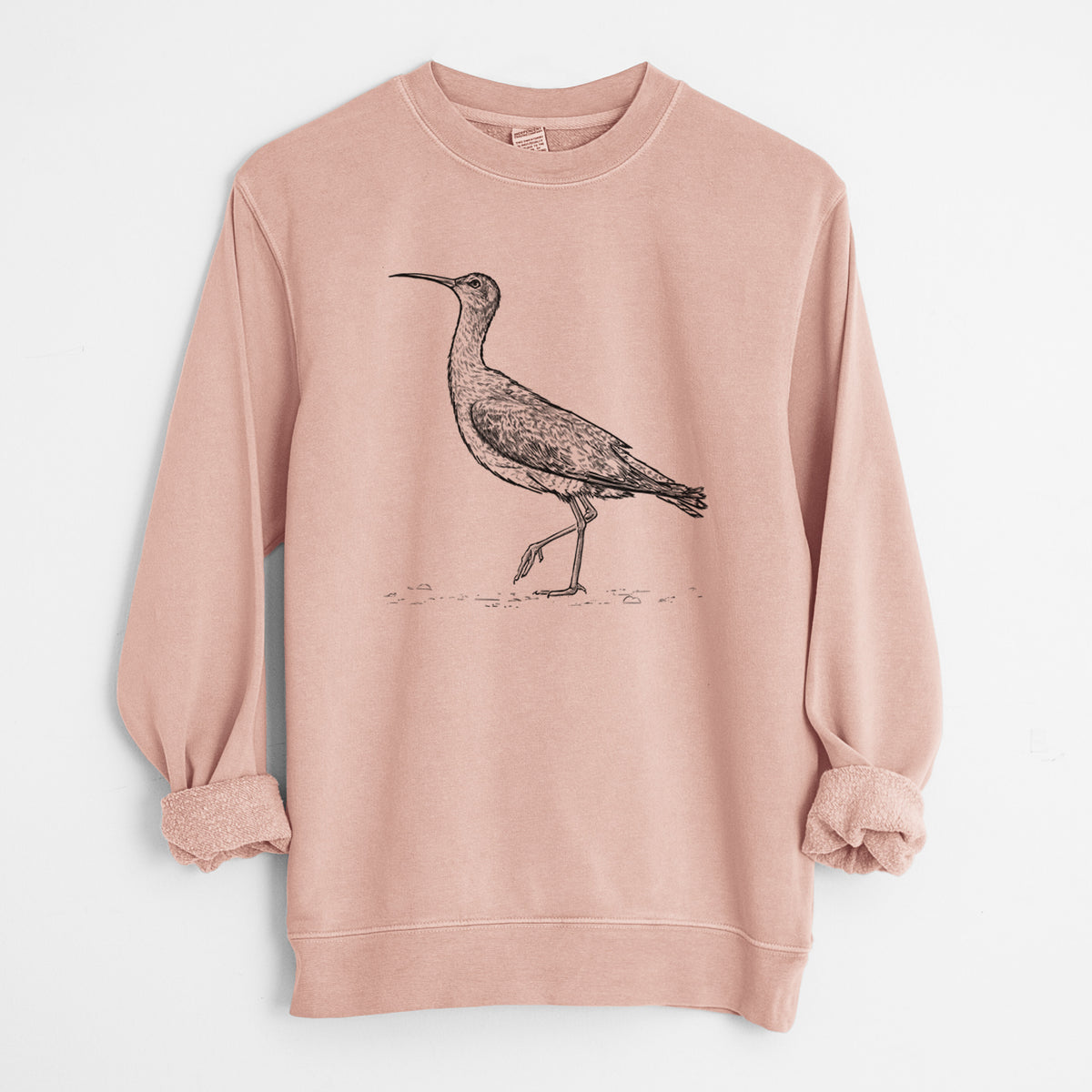 Eskimo Curlew - Numenius borealis - Unisex Pigment Dyed Crew Sweatshirt