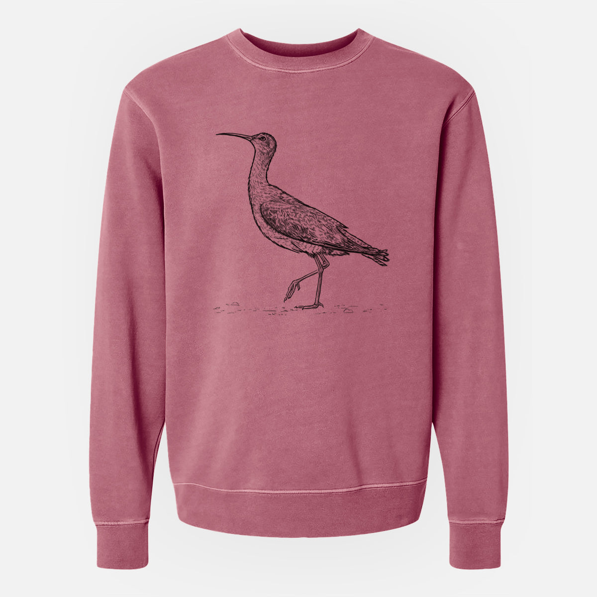 Eskimo Curlew - Numenius borealis - Unisex Pigment Dyed Crew Sweatshirt